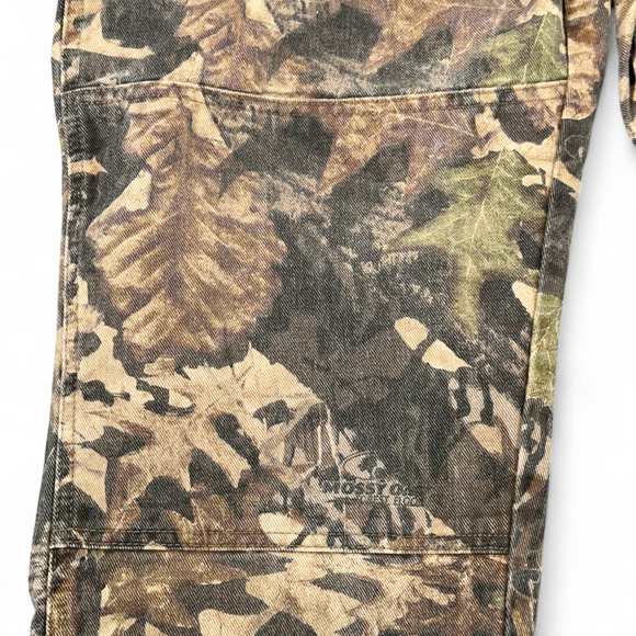 Vintage Wrangler Pants Mens 36x30 Brown Camo Hunting Double Knee Mossy Oak Y2K - Picture 8 of 11